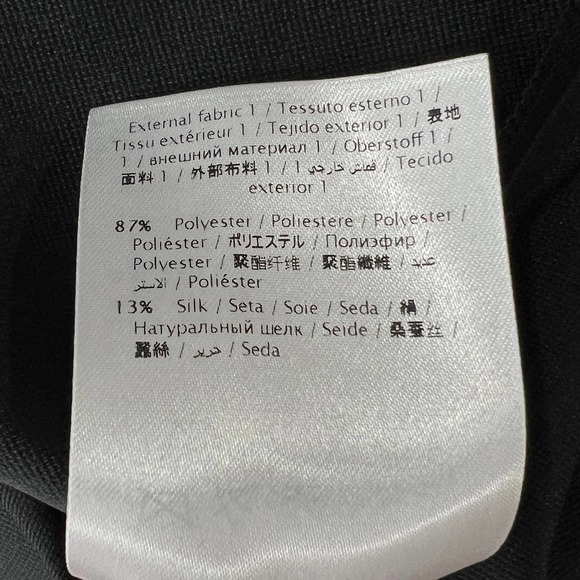 RED VALENTINO Dress Womens 0 Black Strapless Velvet Silk Twill Mini Fit Flare 38 - Picture 13 of 14